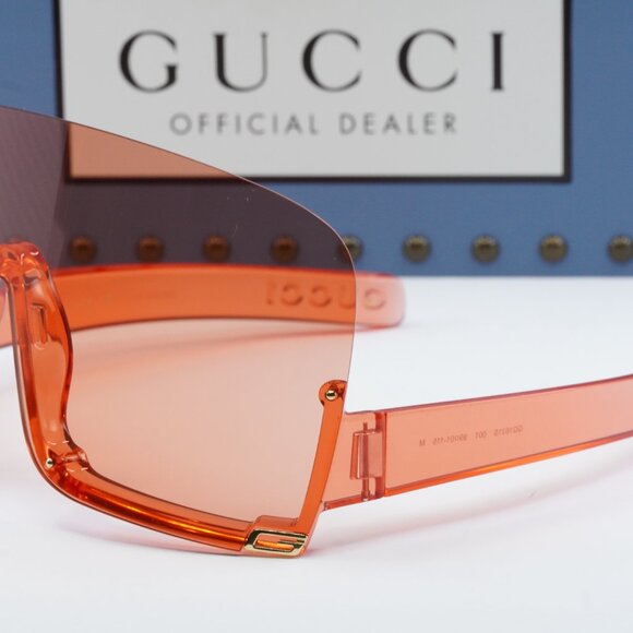Gucci GG1631S 001 Shield Sunglasses - Red - Picture 4 of 12